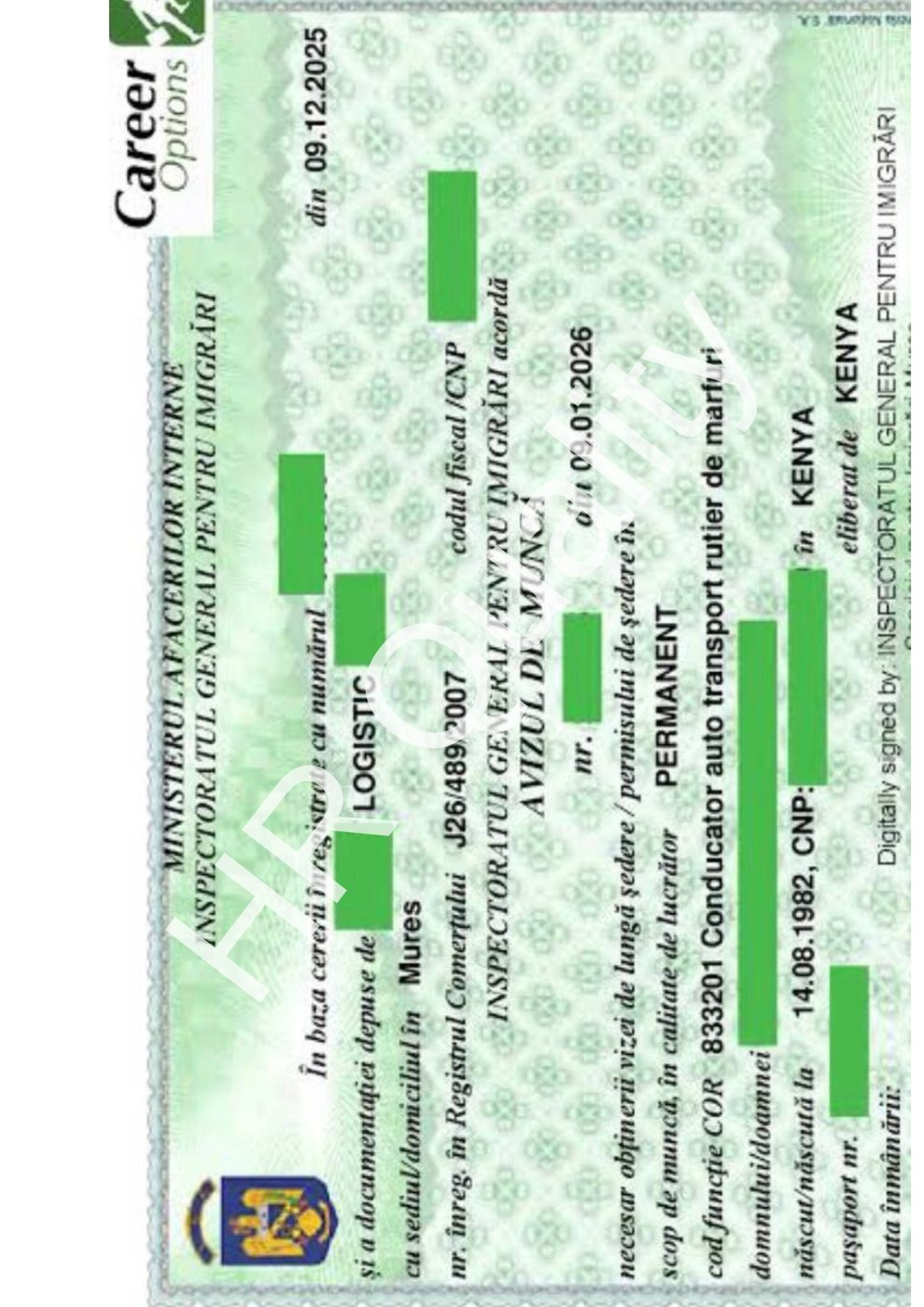 HR QUALITY employment opportunity